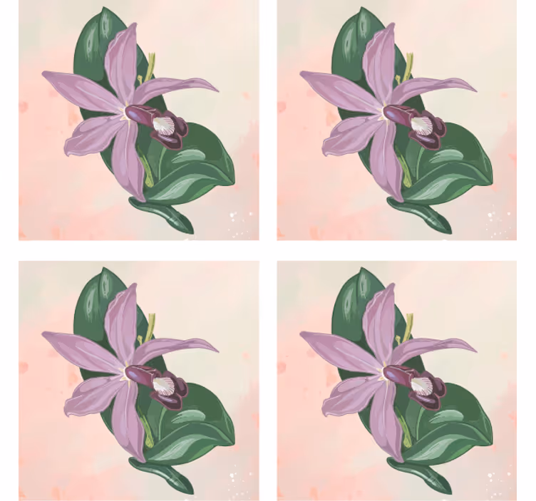 Modernus padėkliukas elegantiškas orchidėjų žydėjimas - „Tenstickers“