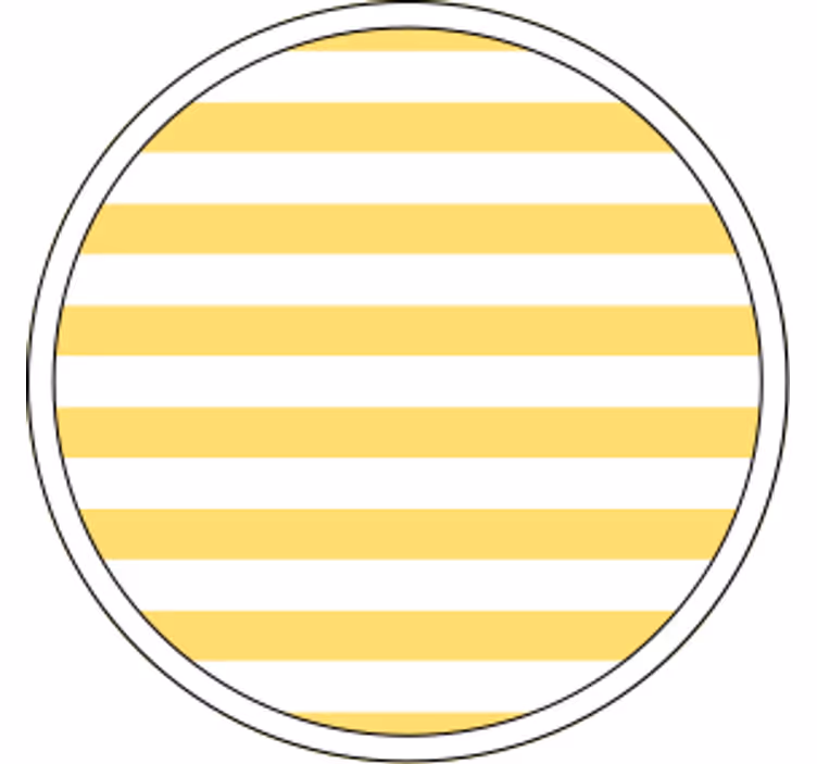 Juostuotas geltonas padėkliukas - „Tenstickers“