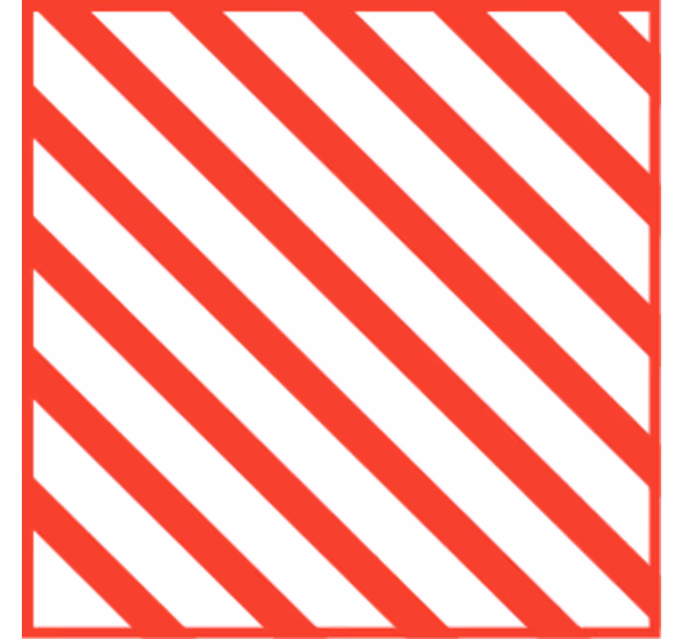 Raudonų dryžių padėkliukas - „Tenstickers“