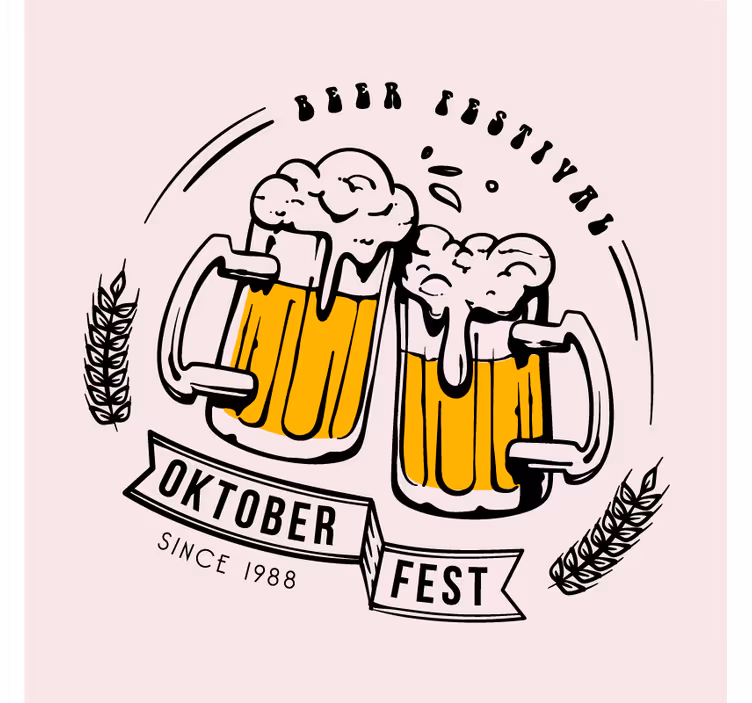 Alaus kilimėliai oktoberfest sveikinimai - „Tenstickers“
