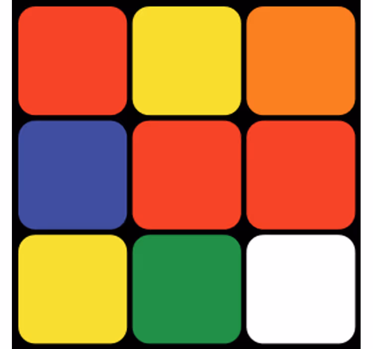 Geek padėkliukas spalvotam kvadratiniam išdėstymui - „Tenstickers“