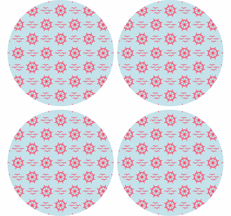 Geek padėkliukas jūrinio rato raštu - „Tenstickers“