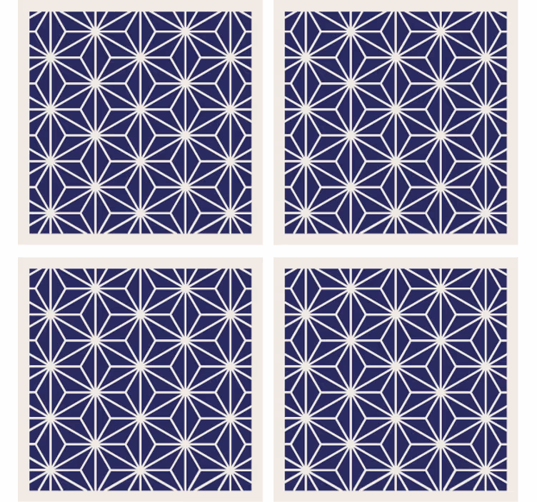 Padėkliukas su geometrine tekstūra - „Tenstickers“