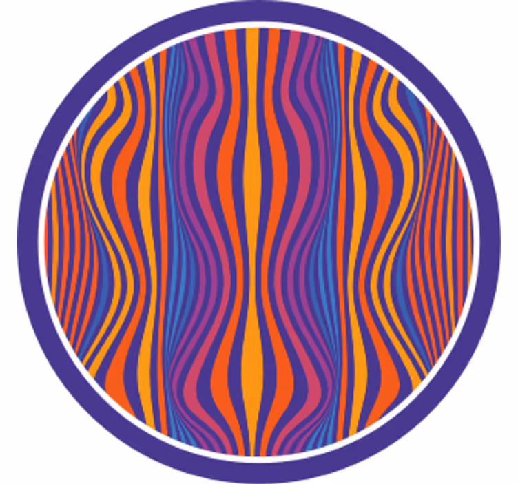 Vibrant wavy pattern padėkliukas - „Tenstickers“