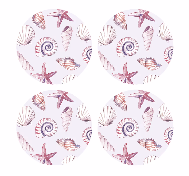 Geek padėkliukas kriauklių ir žvaigždžių raštais - „Tenstickers“