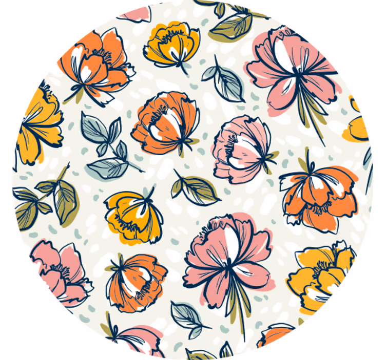 Modernus padėkliukas botaninio dizaino - „Tenstickers“