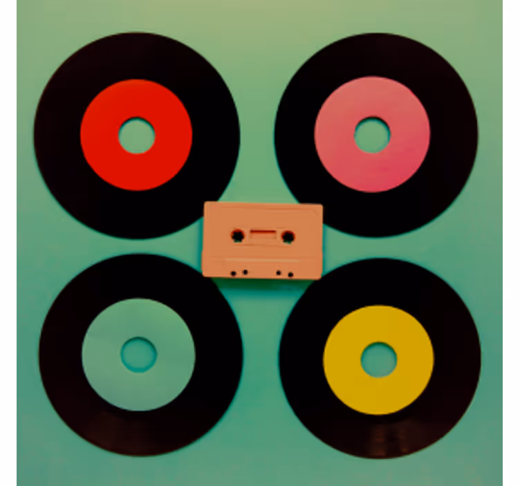 Beprotiška disko vinilo plokštelė „geek coaster“ - „Tenstickers“