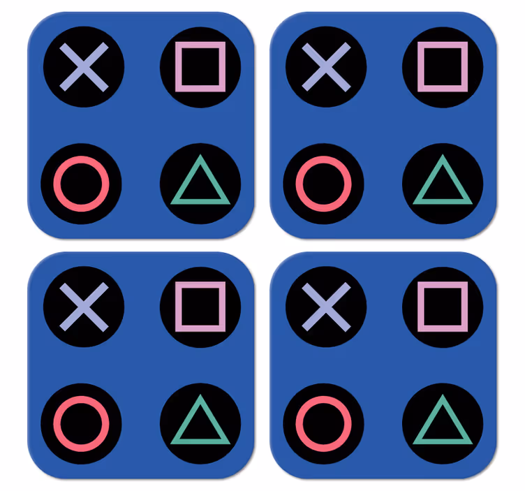 Juokingas spalvingas „playstation“ modelis „geek coaster“ - „Tenstickers“