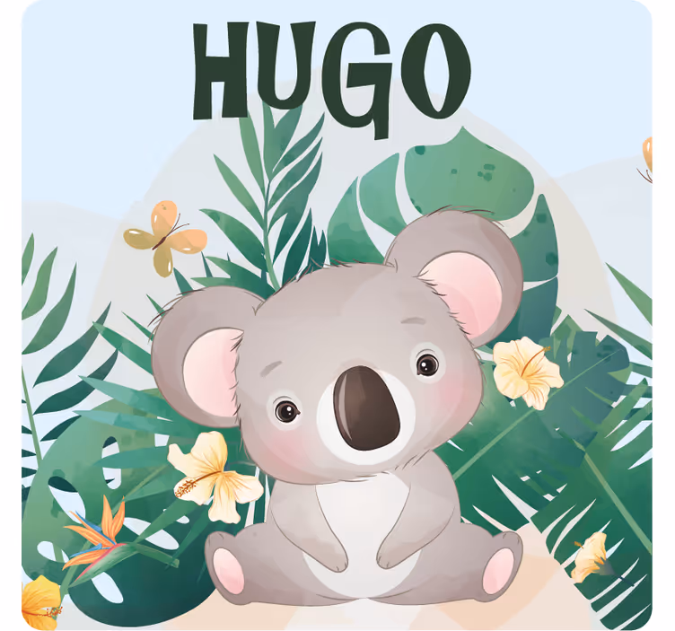 Pritaikomas padėkliukas su mielu koalos piešiniu - „Tenstickers“