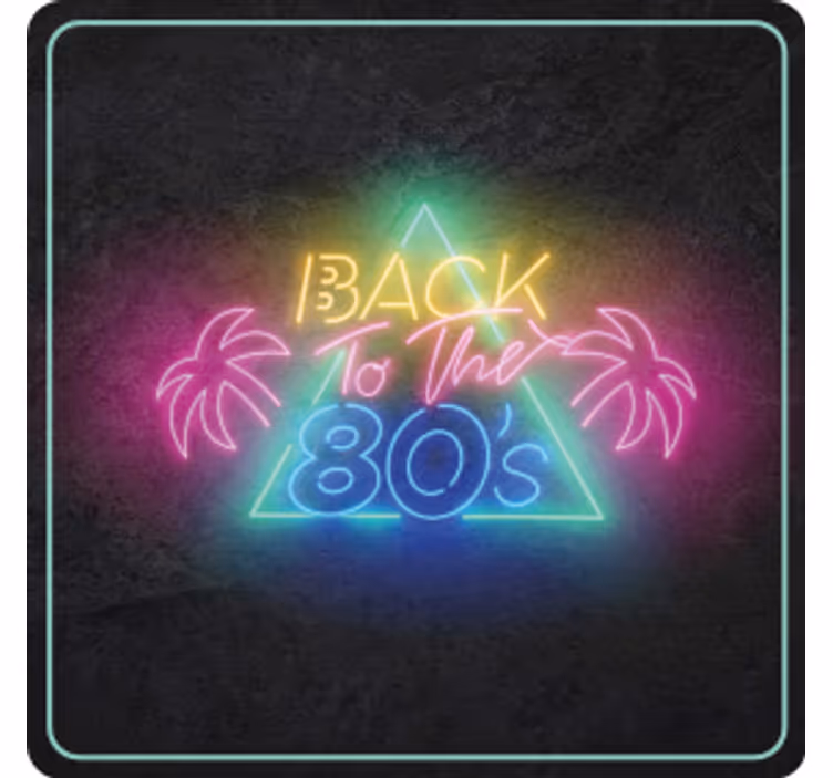 Neoninis 80-ųjų retro vintage padėkliukas - „Tenstickers“