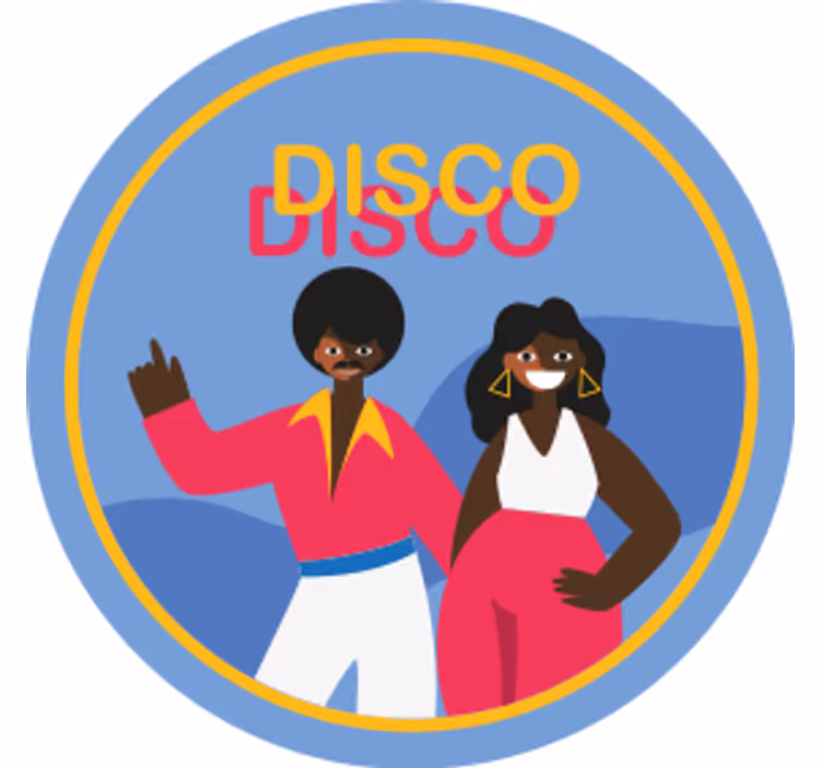 Geek padėkliukas disco šokių vakarėliui - „Tenstickers“