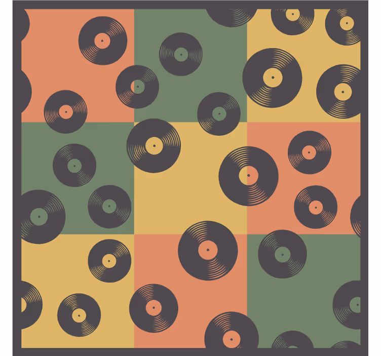 Geek padėkliukas vinilo plokštelės raštu - „Tenstickers“