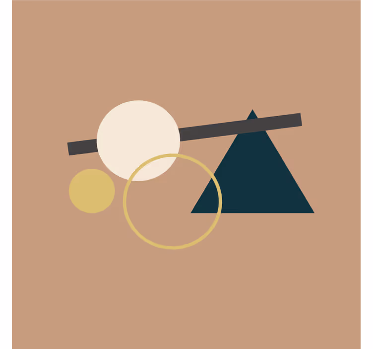 Modernus padėkliukas geometrinėmis formomis su apskirtimu - „Tenstickers“