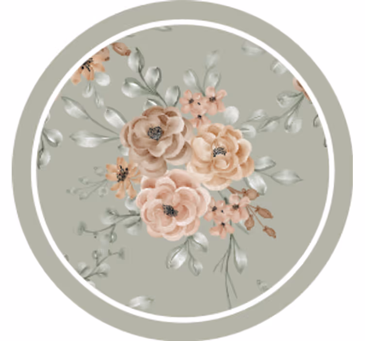 Modernus padėkliukas gėlių elegancijos motyvas - „Tenstickers“