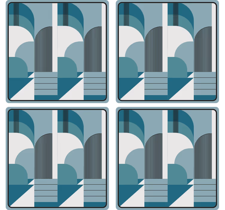 Modernus padėkliukas su geometriniais arkų raštais - „Tenstickers“