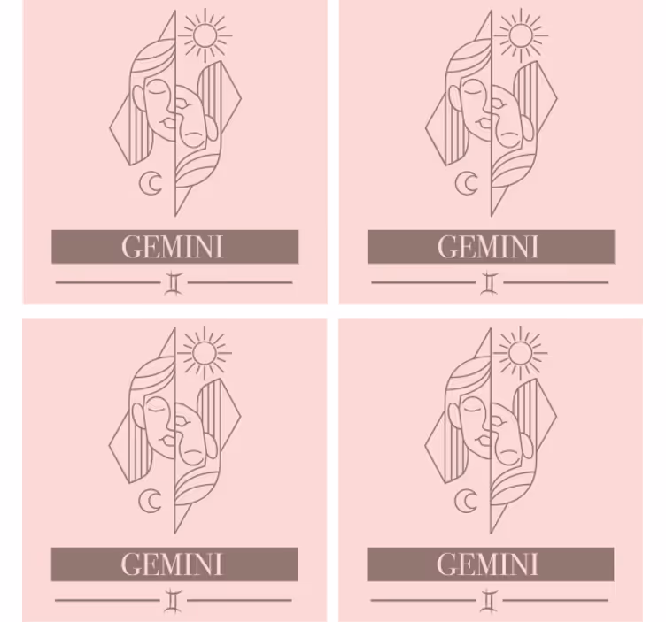 Citatos padėkliukas dviejų pusių zodiakas - „Tenstickers“