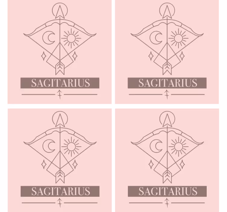 Alaus kilimėliai Šaulio zodiako simbolis - „Tenstickers“