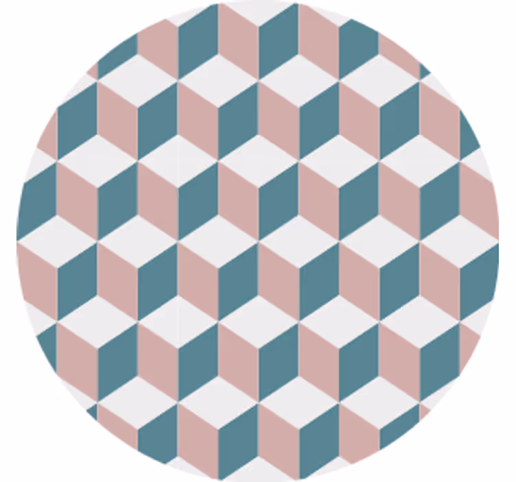 Geometrinis kubo raštas padėkliukas - „Tenstickers“