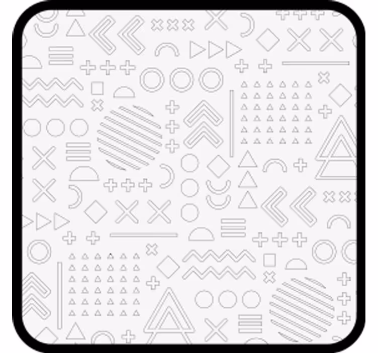 Padėkliukas su abstrakčiais geometriniais raštais - „Tenstickers“