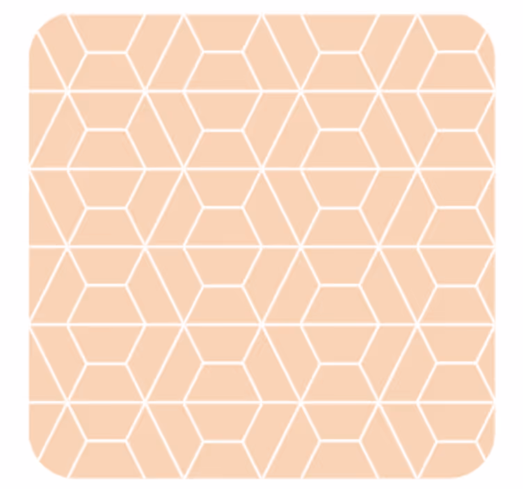 Padėkliukas geometriniu šešiakampiu išdėstymu - „Tenstickers“