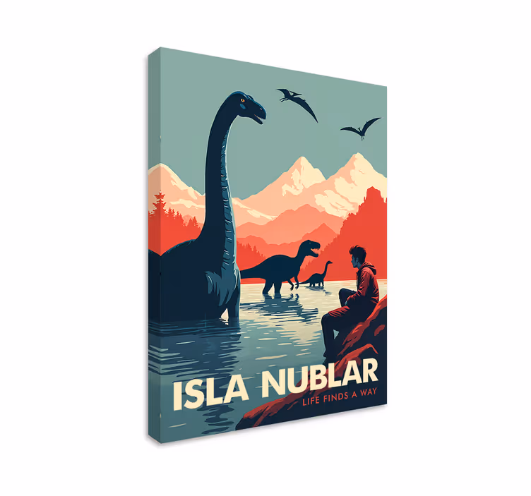 Isla nublar Drobė dinozauras - „Tenstickers“