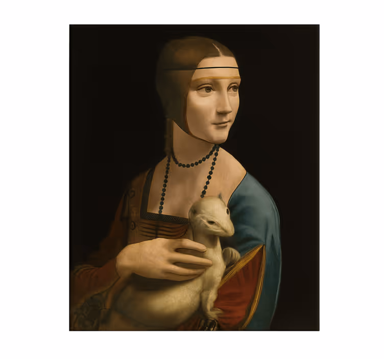 Ponia su šermuonėliu Drobė sportas - „Tenstickers“