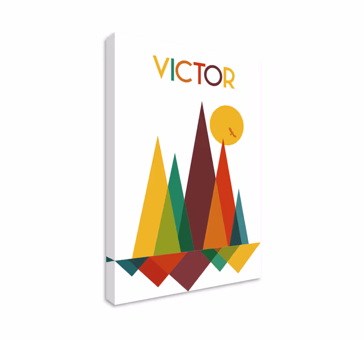 Viktoro geometrinė kompozicija Drobė geometrinis - „Tenstickers“