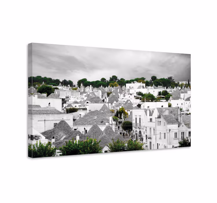 Alberobello trulli miesto drobės atspaudai - „Tenstickers“