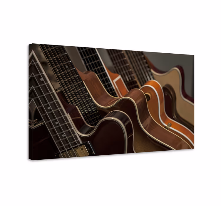 Gitaros muzikos drobės meno spaudiniai - „Tenstickers“