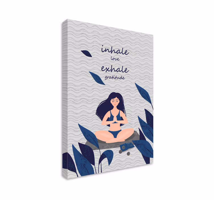 Zen meditacijos drobės atspaudas - „Tenstickers“