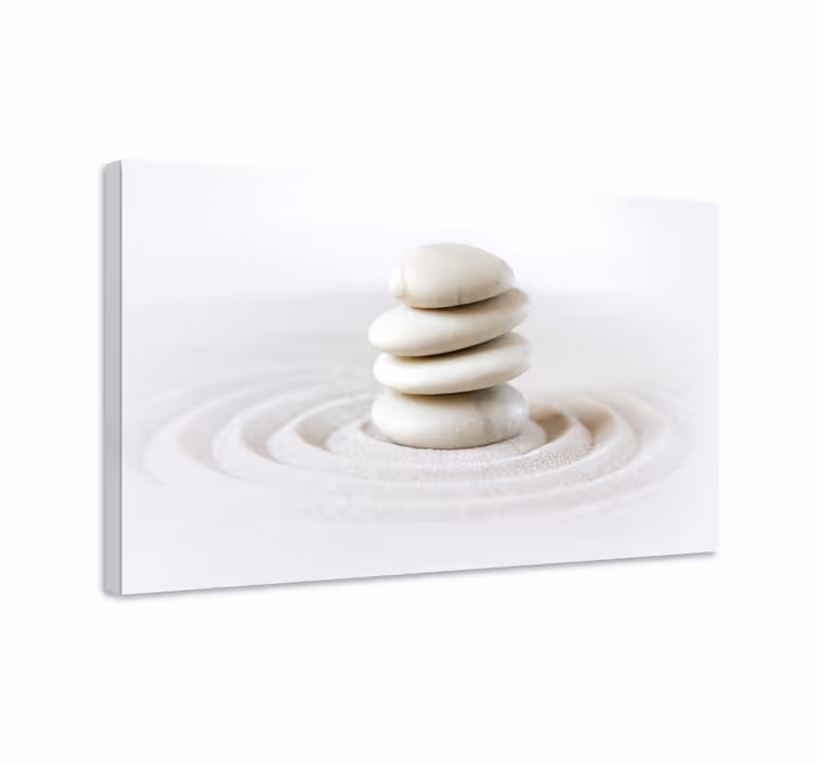 Zen akmenų kamino drobės menas - „Tenstickers“