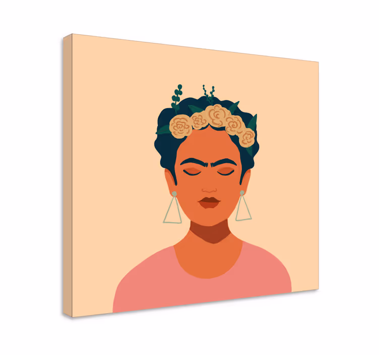 Frida khalo personažų drobės atspaudai - „Tenstickers“