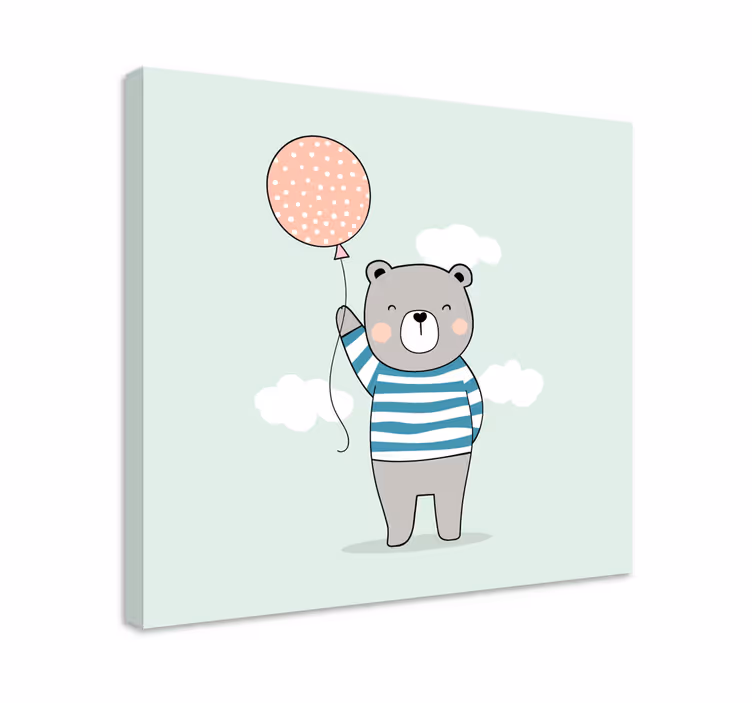 Bebe oso peluche darželio drobė - „Tenstickers“