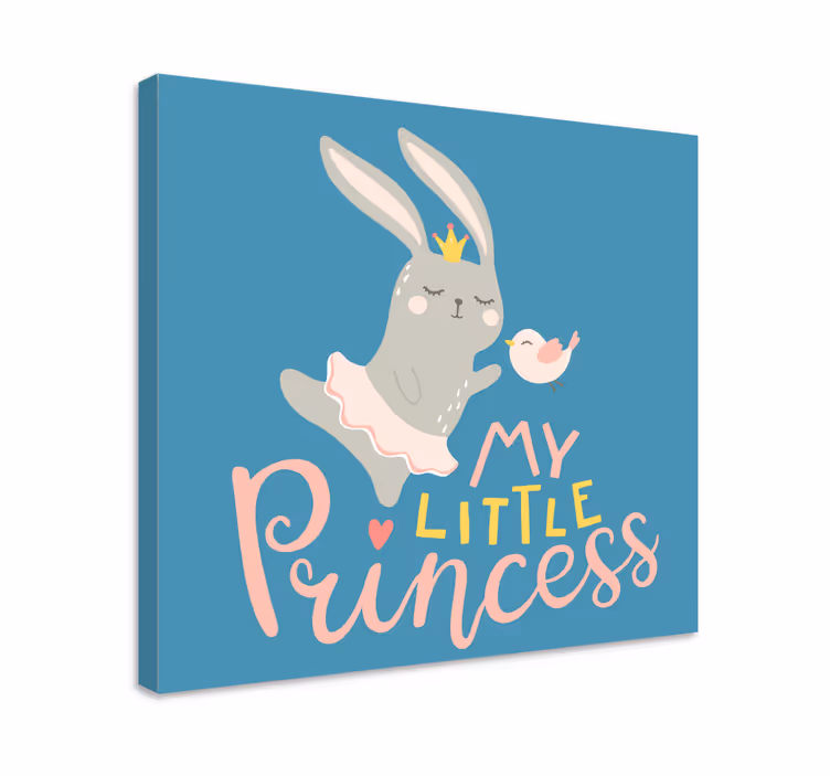 Bebe conejo frase mi princesa darželio drobė - „Tenstickers“