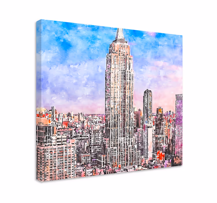 Ciudades new york city drobės atspaudai - „Tenstickers“