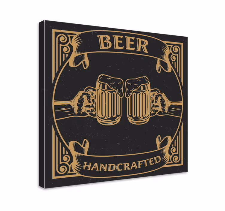 Bares rusticos cerveza kaimiškas drobės menas - „Tenstickers“