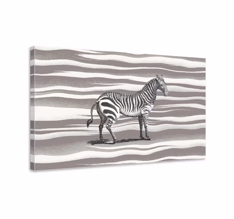 Drobė gyvunais zebra dryžių dizainas - „Tenstickers“