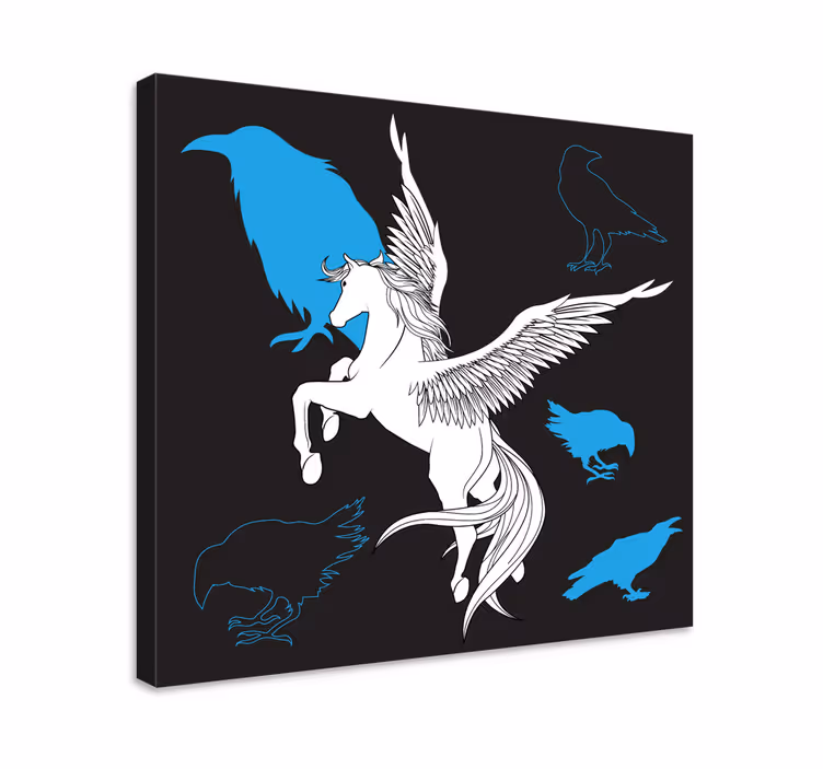Drobė dinozauras mitinis pegaso skrydis - „Tenstickers“