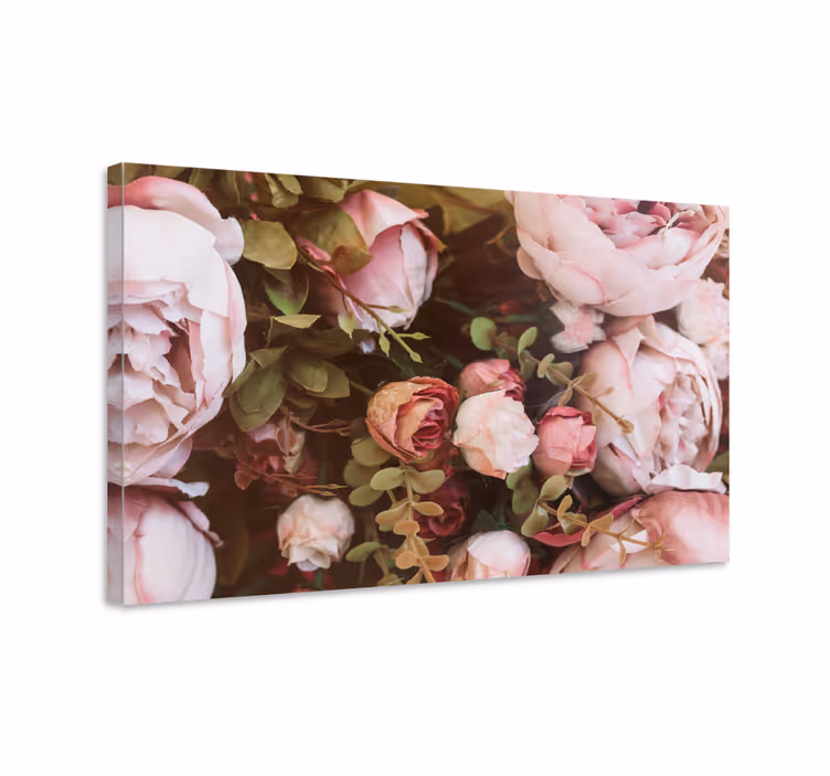 Vintage flores retro drobės menas - „Tenstickers“
