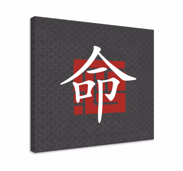 Japonų raidžių abėcėlės drobės atspaudai - „Tenstickers“
