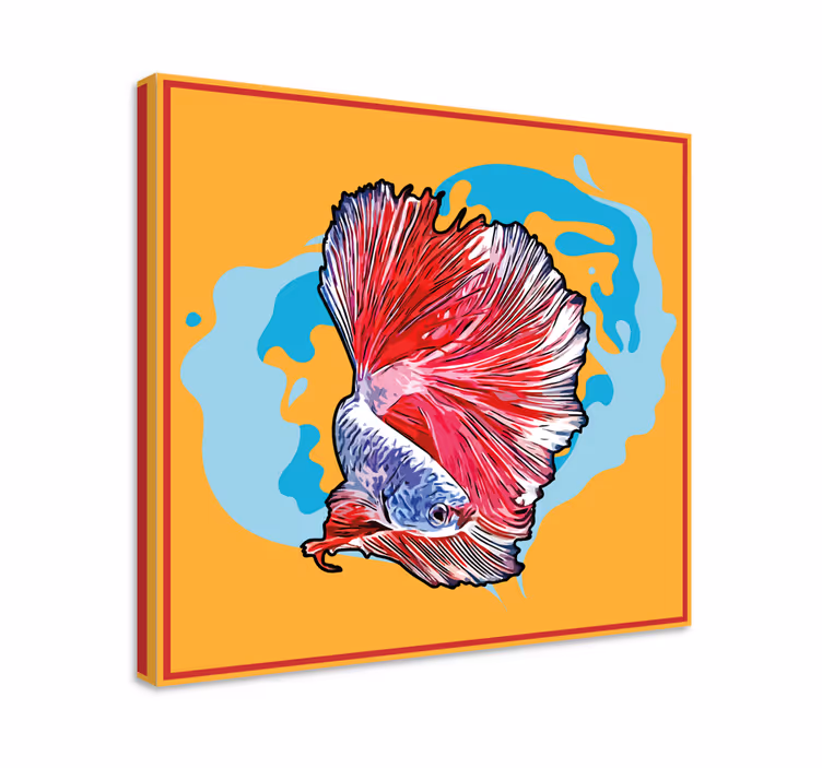 Drobė žuvis vibrant betta fish - „Tenstickers“