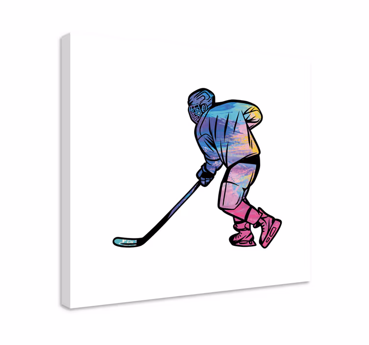 Drobė sportas hokejininko veiksmas - „Tenstickers“