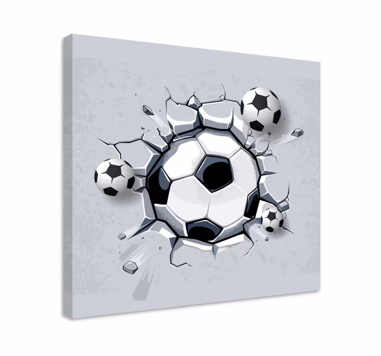 3d futbolo kamuolių paveikslaiatspaudai - „Tenstickers“