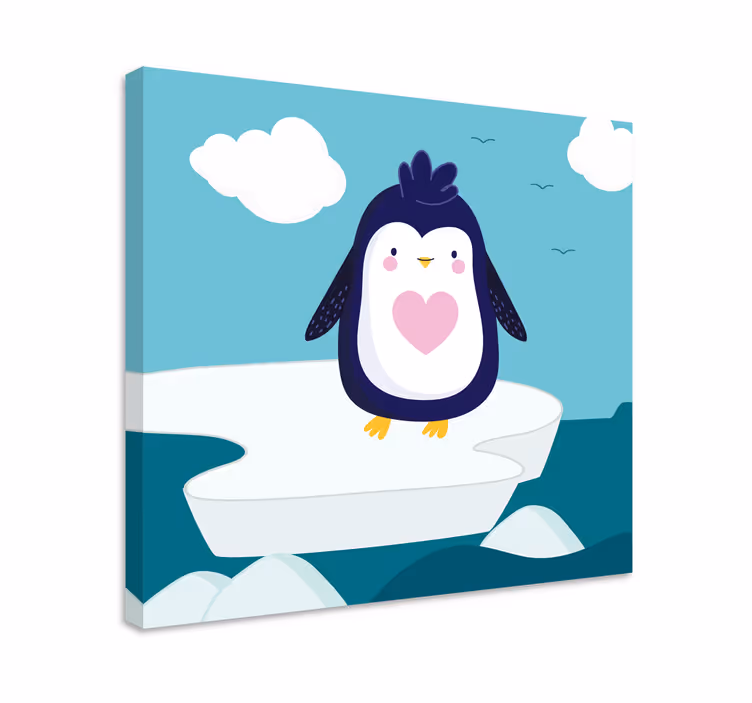 Drobė 3d mielas pingvinas - „Tenstickers“