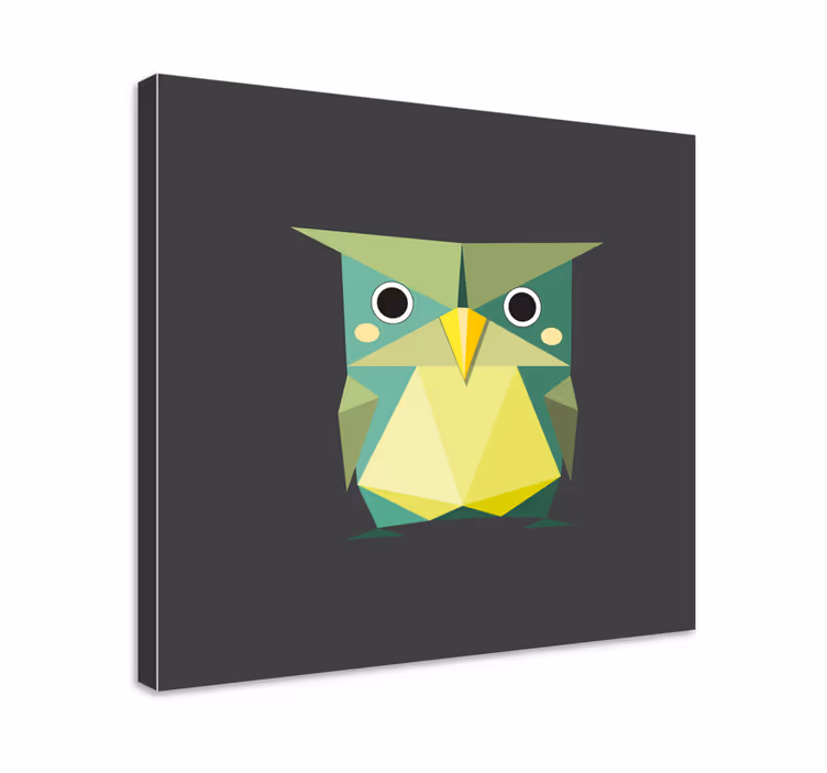 Origami pelėdos gyvūnų paveikslaiatspaudai - „Tenstickers“