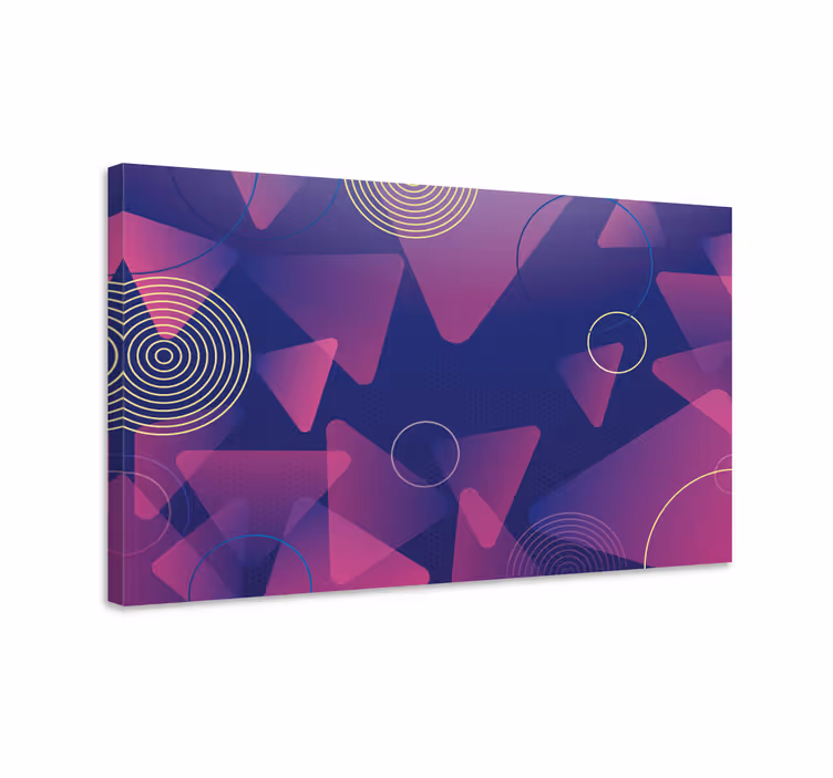 Drobė geometrinis dinamiškų formų raštas - „Tenstickers“