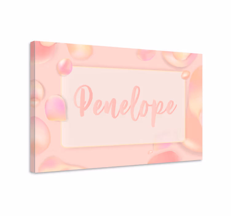 Drobė personalizuojamas elegantiškas vardas - „Tenstickers“