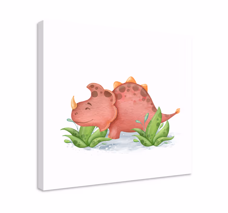Kūdikio triceratopai Drobė dinozauras - „Tenstickers“