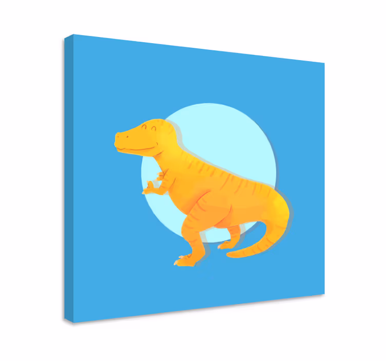 Drobė dinozauras linksmas t-rex - „Tenstickers“