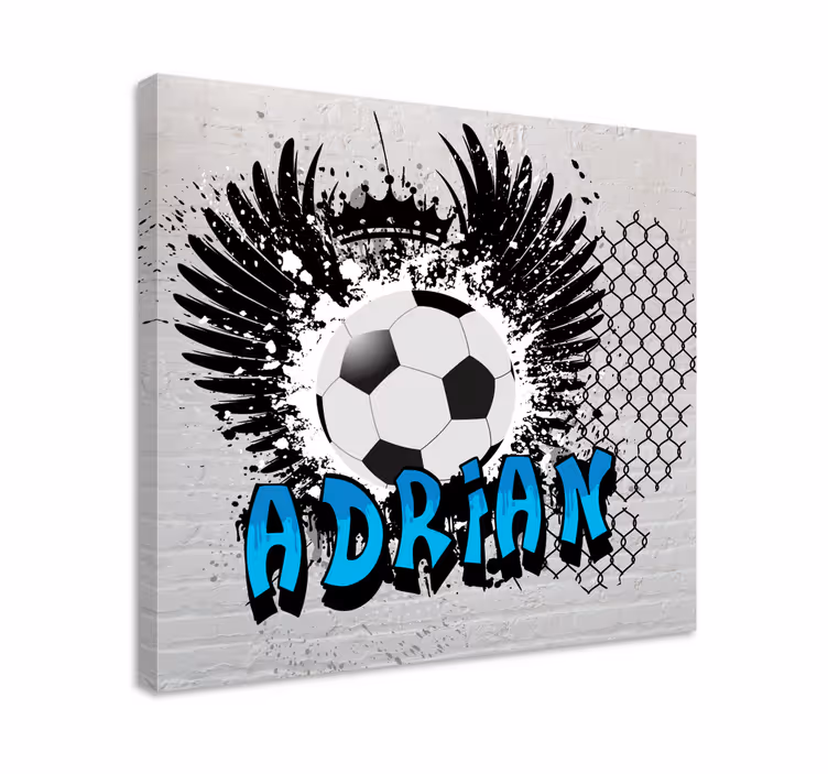 Drobė sportas futbolo įkvėptas dizainas - „Tenstickers“